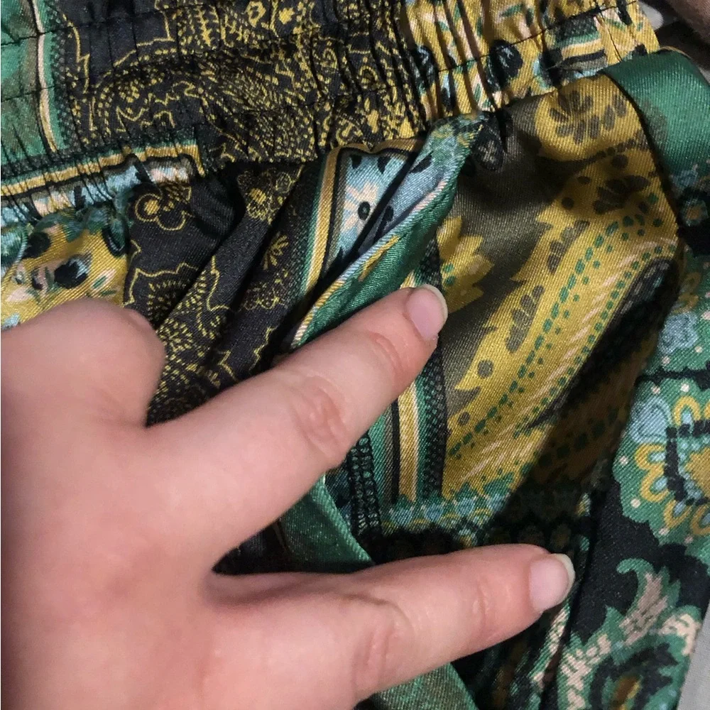 Free People Patch Things Up Boho Wide Leg Pants